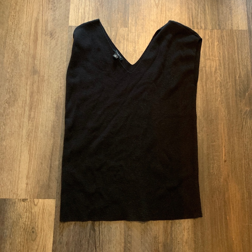Talbots  v neck cotton snd rayon sweater. Both never worn. Black one with‎ tags